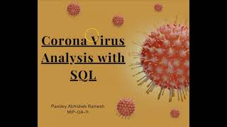 COVID19 analysis using SQL