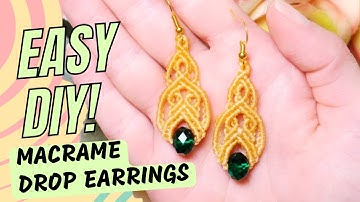 Stunning Macrame Earrings: Super Easy DIY for Beginners!