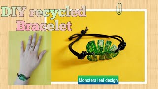 DIY bracelet out of old earphones and plastic bottle | best out of waste