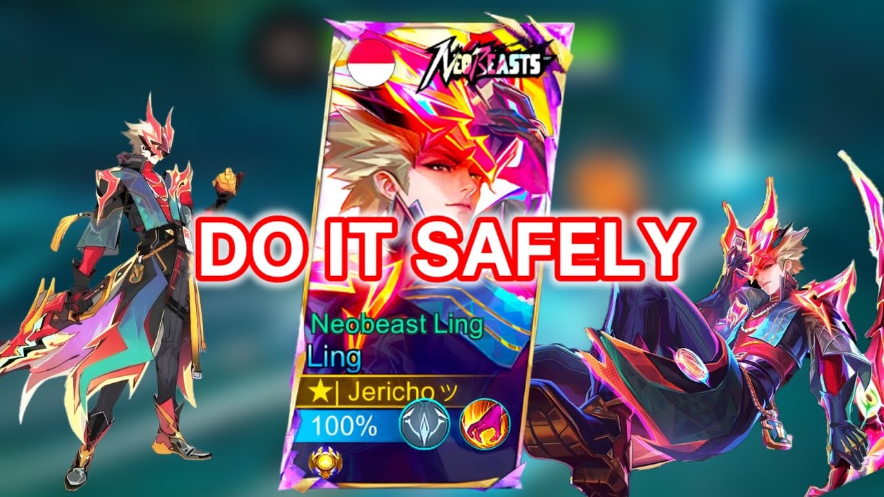 LING MLBB NEOBEASTS ( DO IT SAFELY ) 🤫 #ling #mlbb #mobilelegends #mobilelegends #videogames 