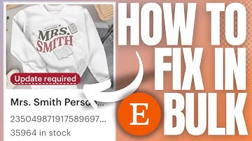 Update Required on Etsy Listings?? How to Fix in Bulk on Etsy
