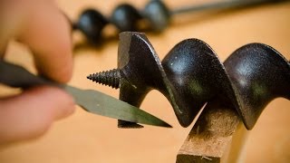 How to Choose & Sharpen Augers & Auger Bits