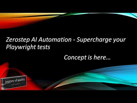 Zerostep AI Automation - Supercharge your Playwright tests