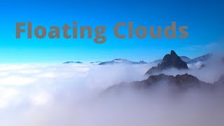 25 minutes Floating Clouds with relaxing music 🌥️☁️🌤️