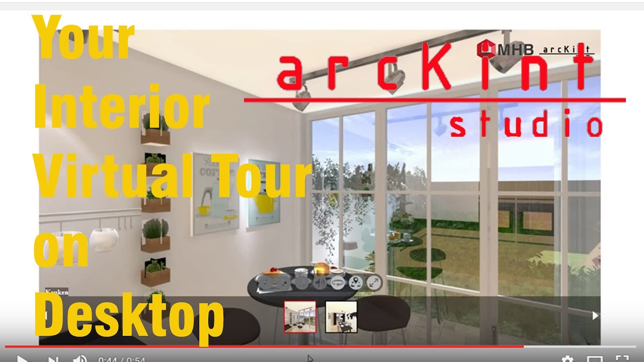 Interior Design Virtual Tour on Desktop arcKint Studio YouTube
