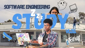 STUDY VLOG 🖇️💻; nz engineering/it student ,project meetings, tired days, skating, & more