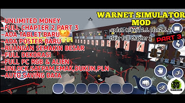 Save data warnet simulator mod apk update  2.5.2 terbaru 2022