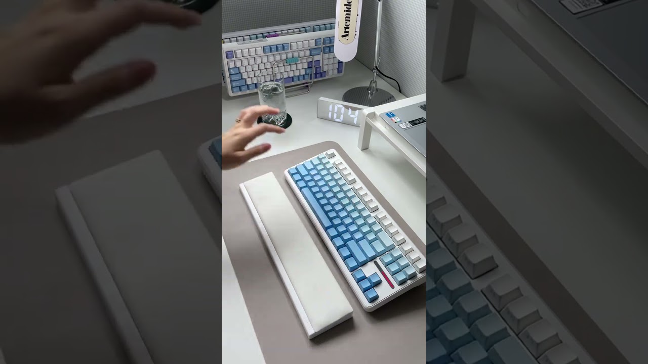 AULA tarantula 독거미 F87PRO , 회축, 그레이축 gray shift review 조약돌 키보드소리 타건영상