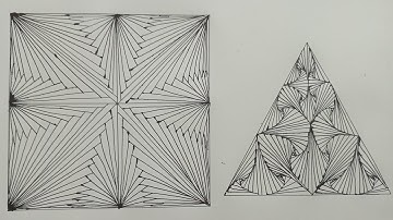 How to draw a Complex Zentangle Paradox / Zentangle Pattern for Beginners