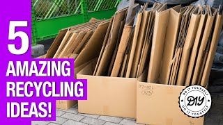 I Make Cardboard Boxes Reusable! 5 Great Ideas! 💫 DIY 💫 Recycling