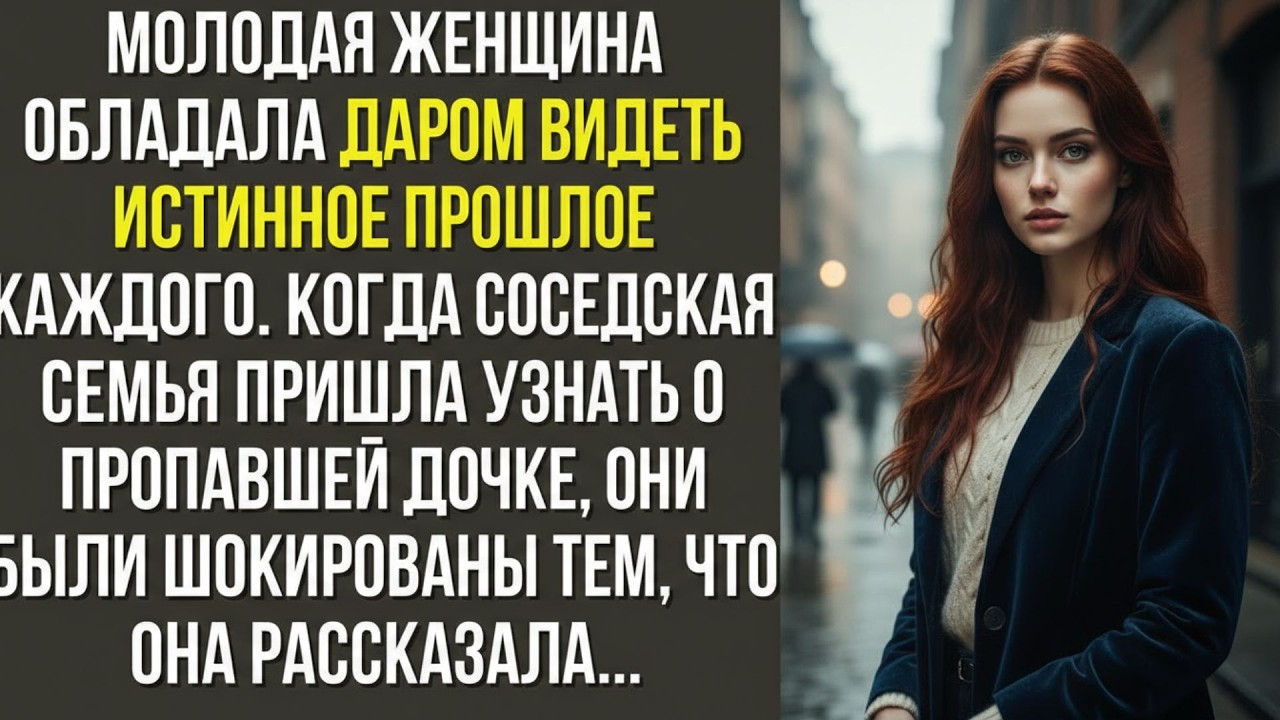 Молодая женщина обладала даром видеть истинное прошлое каждого  Когда соседская семья пришла узнат