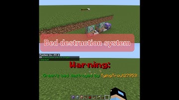 BEDWARS BED DESTRUCTION SYSTEM | How to make |