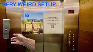 WEIRD Modded 1977 Westinghouse Traction Elevators At Hyatt Regency Executive Tower In Rosemont, IL
