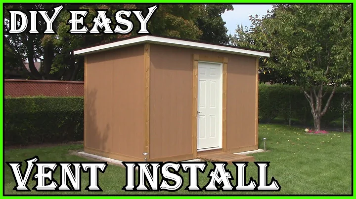 如何安裝庭園小屋通風裝置 - 建造庭園小屋DIY教學