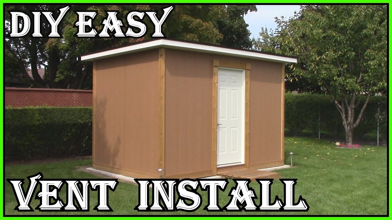 HOW TO INSTALL A SHED GABLE VENT - HOW TO BUILD A SHED 