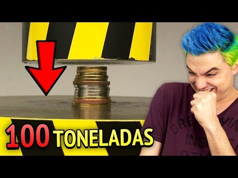 10 COISAS INCRÍVEIS ESMAGADAS POR UMA PRENSA DE 100 TONELADAS [+10]