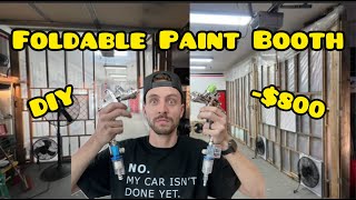 BUILDING A FOLDABLE PAINT BOOTH OUT OF MY GARAGE!