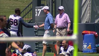 Peyton & Archie Manning Drop By Broncos Mini-Camp