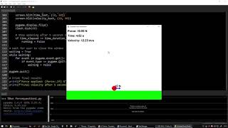 Physics Question made into simulation by Python