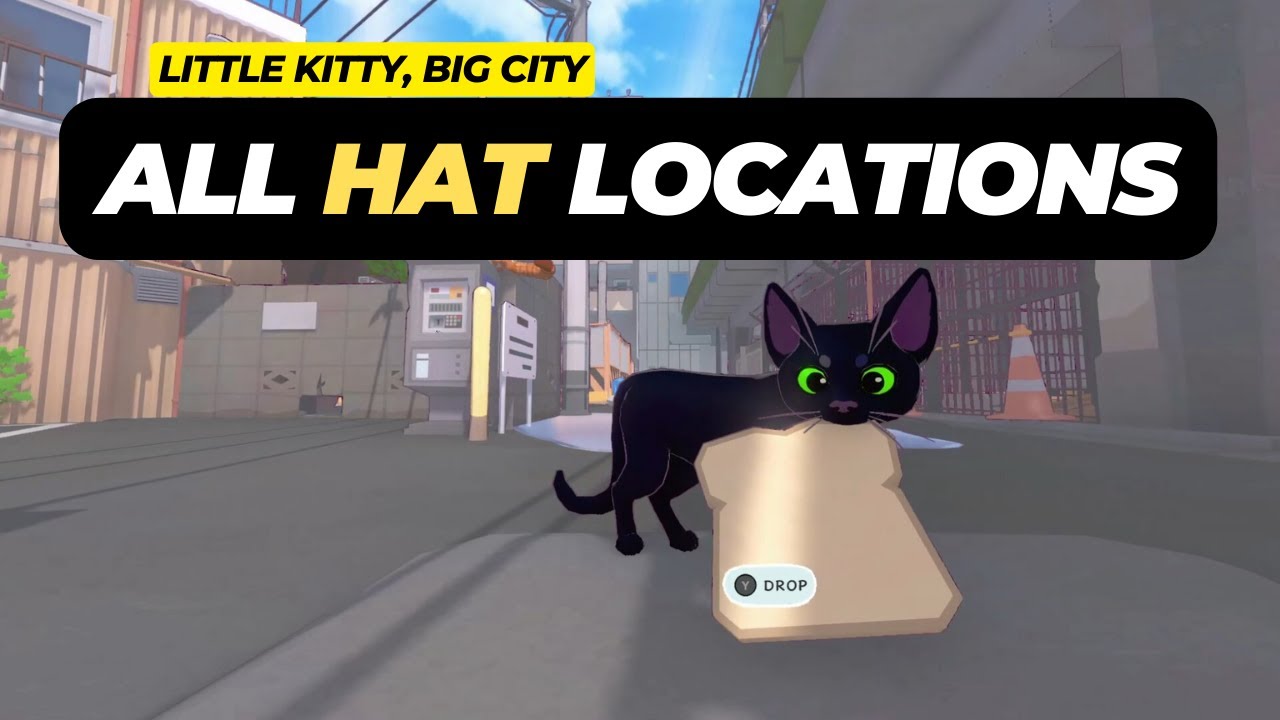 All Hat Locations - Little Kitty, Big City - YouTube