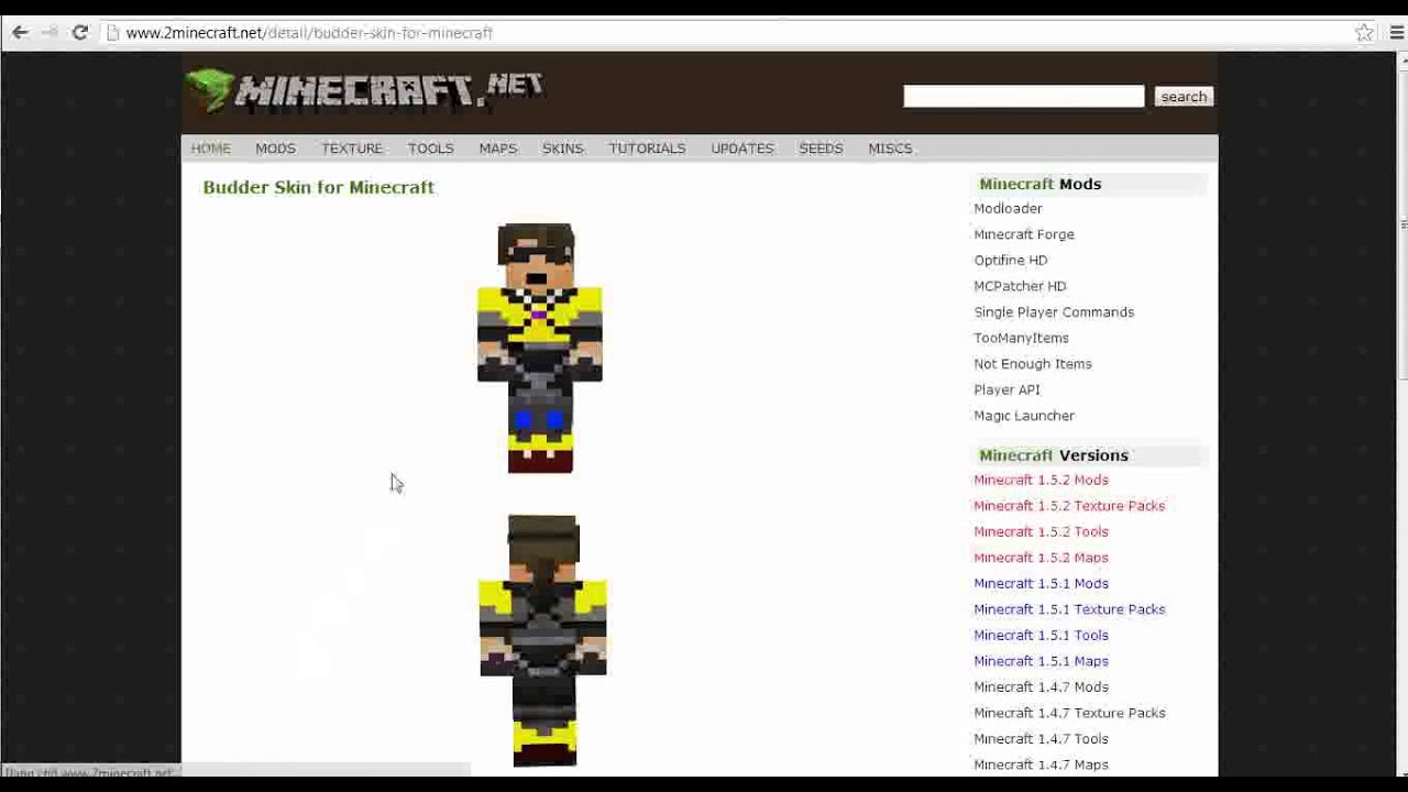 Budder Skin for Minecraft - YouTube