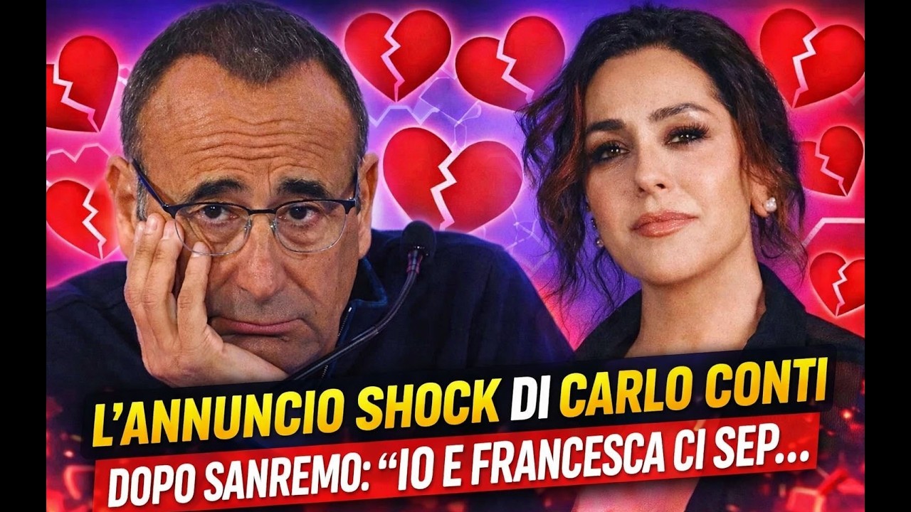 Dopo 13 anni insieme, Carlo Conti confessa tutto