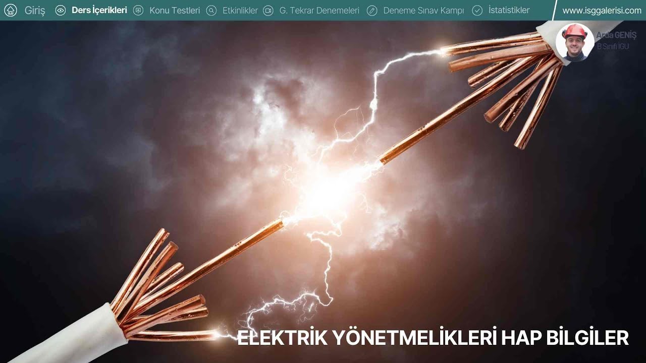 46- 2025 (İSG-1) ELEKTRİK YÖNETMELİKLERİ HAP BİLGİLER