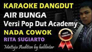 Karaoke Air Bunga Versi Academy || Nada Cowok