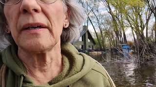 Day 4, April 2026 flood on the Chain 'O Lakes in Lake County, Illinois #flood #Lake #nature 
