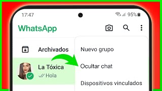 Cómo OCULTAR UN CHAT EN WHATSAPP screenshot 3