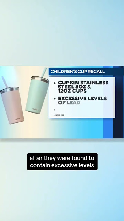 CONSUMER ALERT: Cupkin has recalled nearly 350,000 of its eight and 12