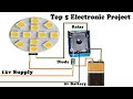 Top 5 Electronic Project Using BC547 Z44N IR Photodiode 12v LED & More Eletronic Components