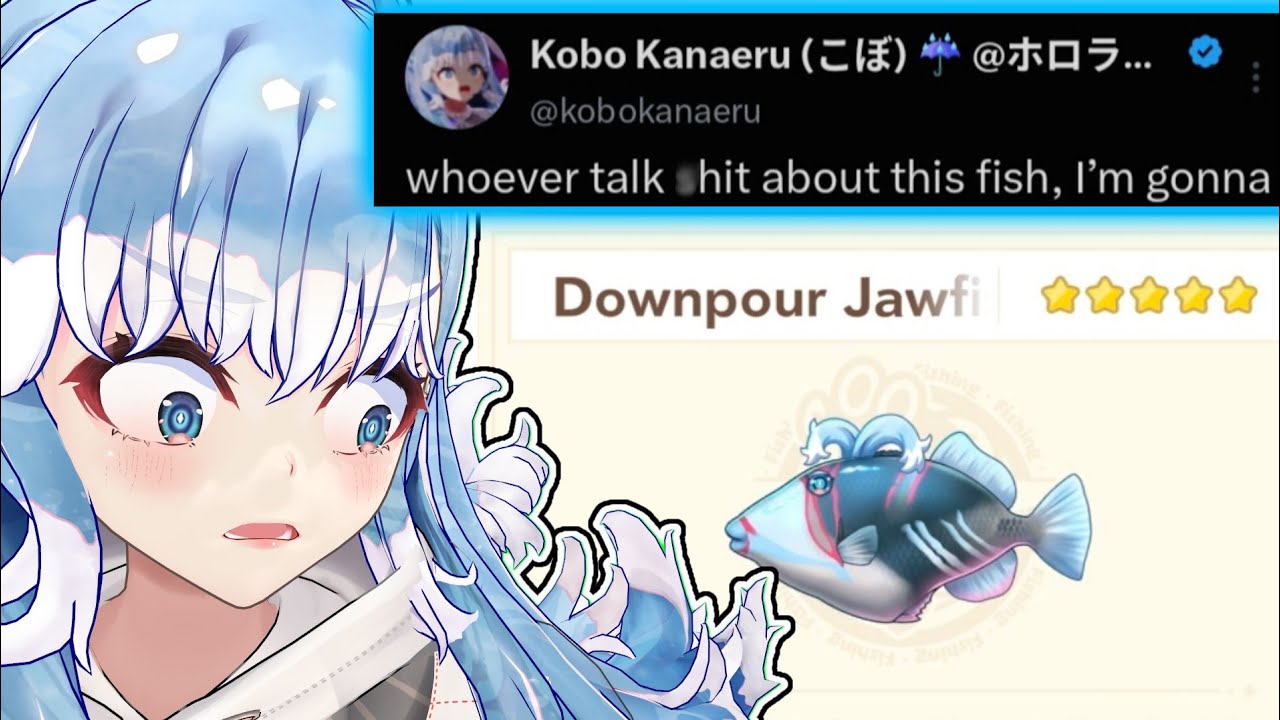Kobo reaction to fish version of her