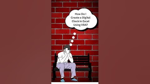 How Do I Create a Digital Clock in Excel Using VBA. #shorts #vba #macro #automation
