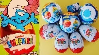 Kinder Surprise Eggs Unboxing 2014 Smurfs 2 Amazing Moment