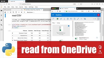 สอน pandas: การอ่านไฟล์ที่แชร์จาก OneDrive มาสร้างเป็น DataFrame