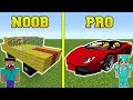 Minecraft: NOOB VS PRO!!! - CARS IN MINECRAFT!