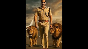 Singham Mode: Ajay Devgn Walks with Lions 🦁🔥I Singham 4 Motion Poster #shortsfeed #bollywood