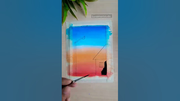 Easy and simple |  Step by step | Watercolor painting for beginners ❤ #shorts