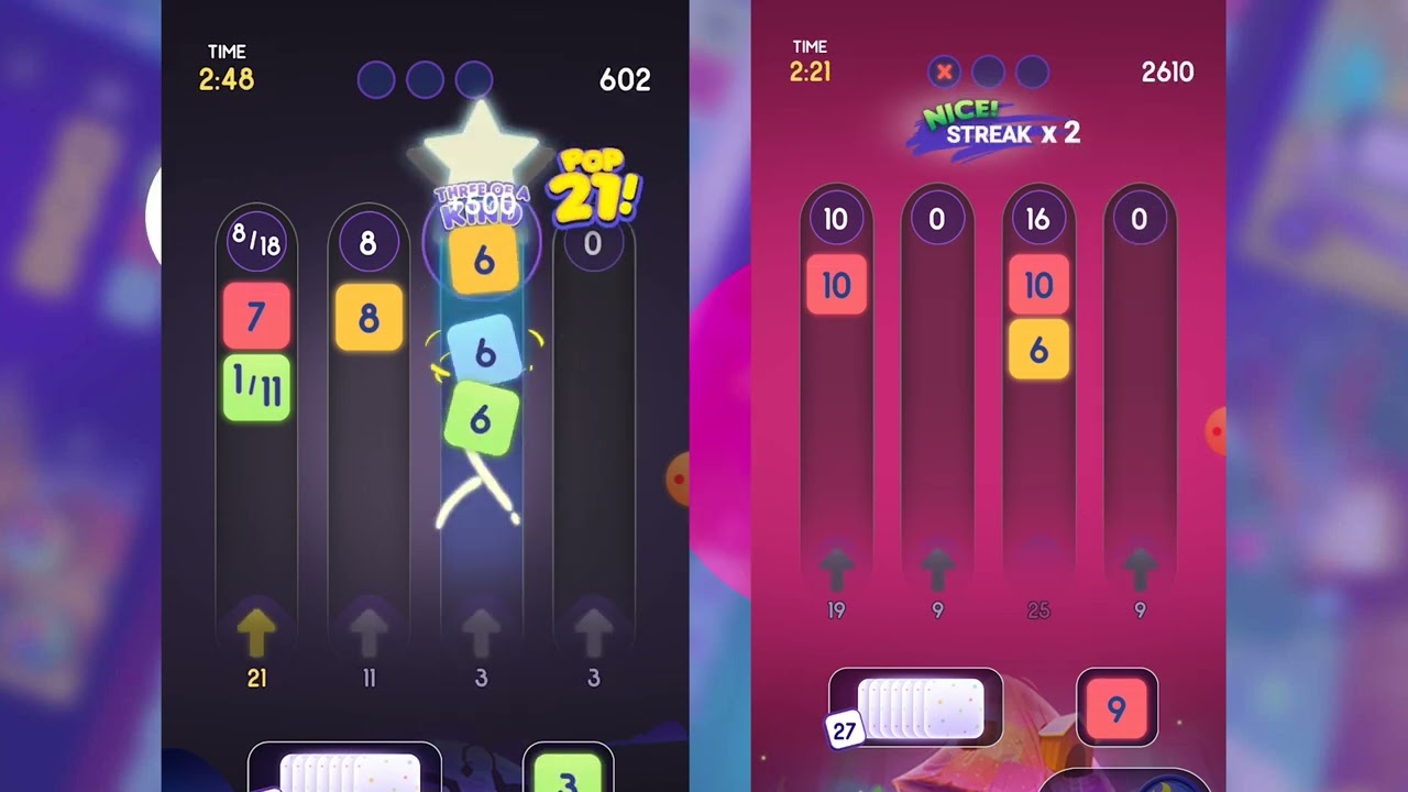 Pop 21 : A new Twist on classic Solitaire