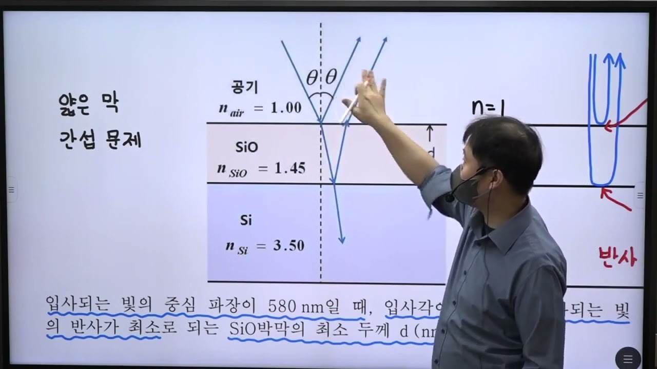 변리사 물리 기출 문제 풀이 50회 8번 2013년 8번 PA1308 / 물리 손용욱 강사 / 합격의 법학원 / 변리사1차 자연과학개론 / 변리사시험 / 변리사기출