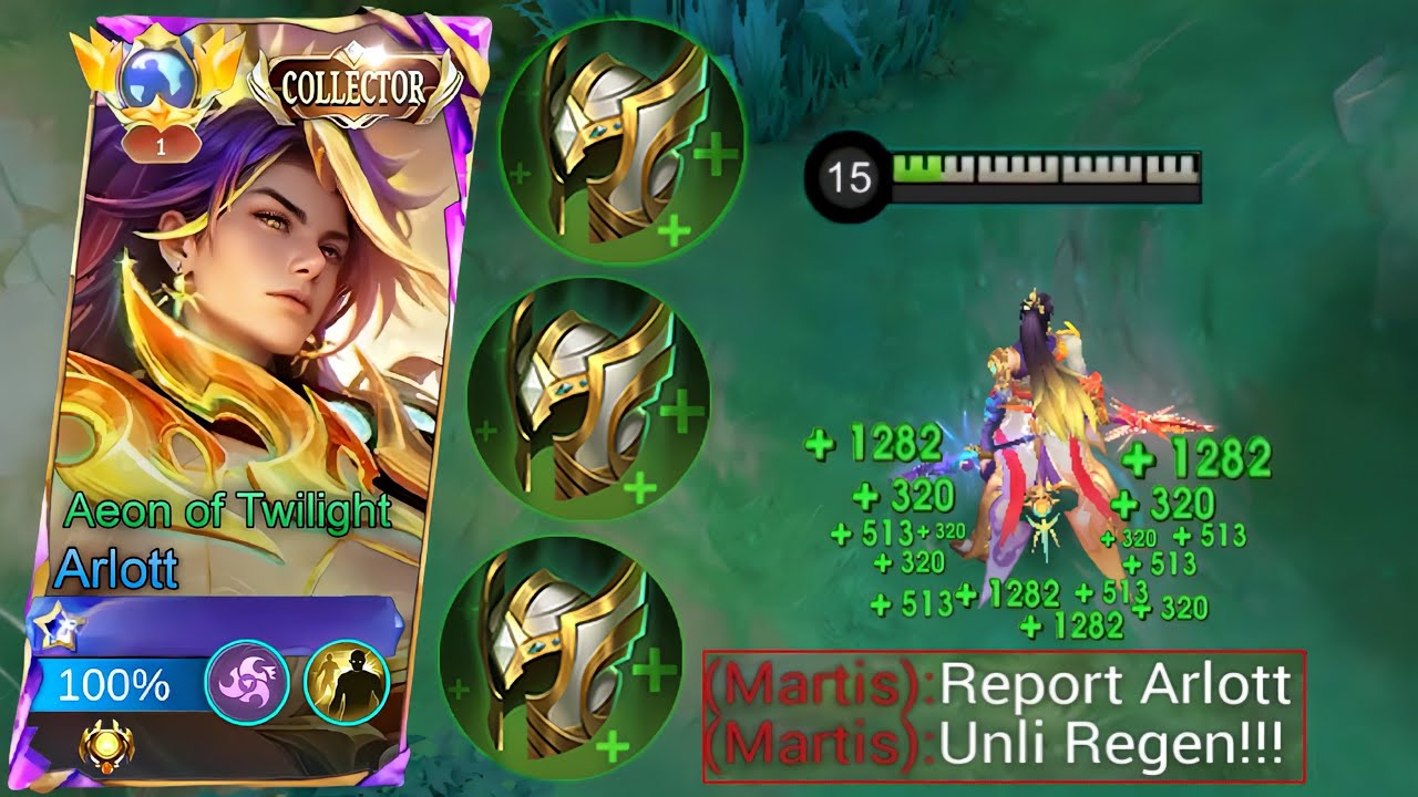 WHY PURE ARLOTT TANK BUILD IS BROKEN!? | TOP GLOBAL ARLOTT GAMEPLAY -MLBB