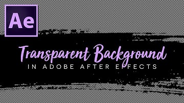 How To Render Videos With A Transparent Background! After Effects Tutorial