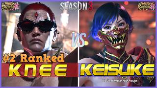 T8 ▰ KNEE (#2 Ranked Kazuya) Vs KEISUKE (Reina) ▰ Tekken 8 High Level Gameplay