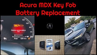 2022-2025 Acura MDX Key Fob - Battery Replacement - Easy DIY - Step by Step