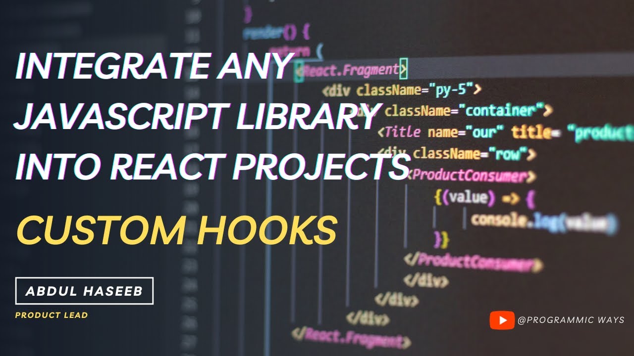 Advanced React: Seamlessly Integrate ANY External JavaScript Library into React Projects