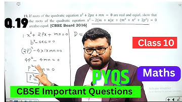 If roots of the quadratic equation x²+2px+mn = 0 are real and equal, show that the roots of the quad