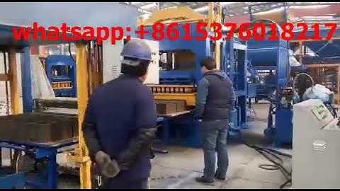 QT10-15  fully automatic block making machine testing for our customer