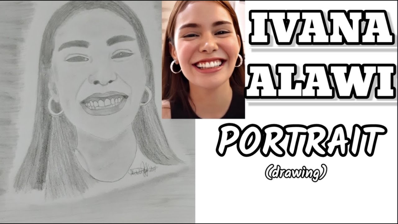 HOW TO DRAW IVANA ALAWI Portrait (drawing) MICHELLE LEE ART - YouTube