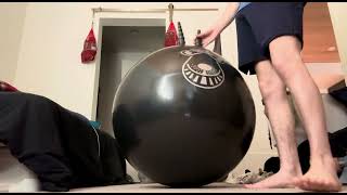 Some Casual Black Space Hopper Bouncing